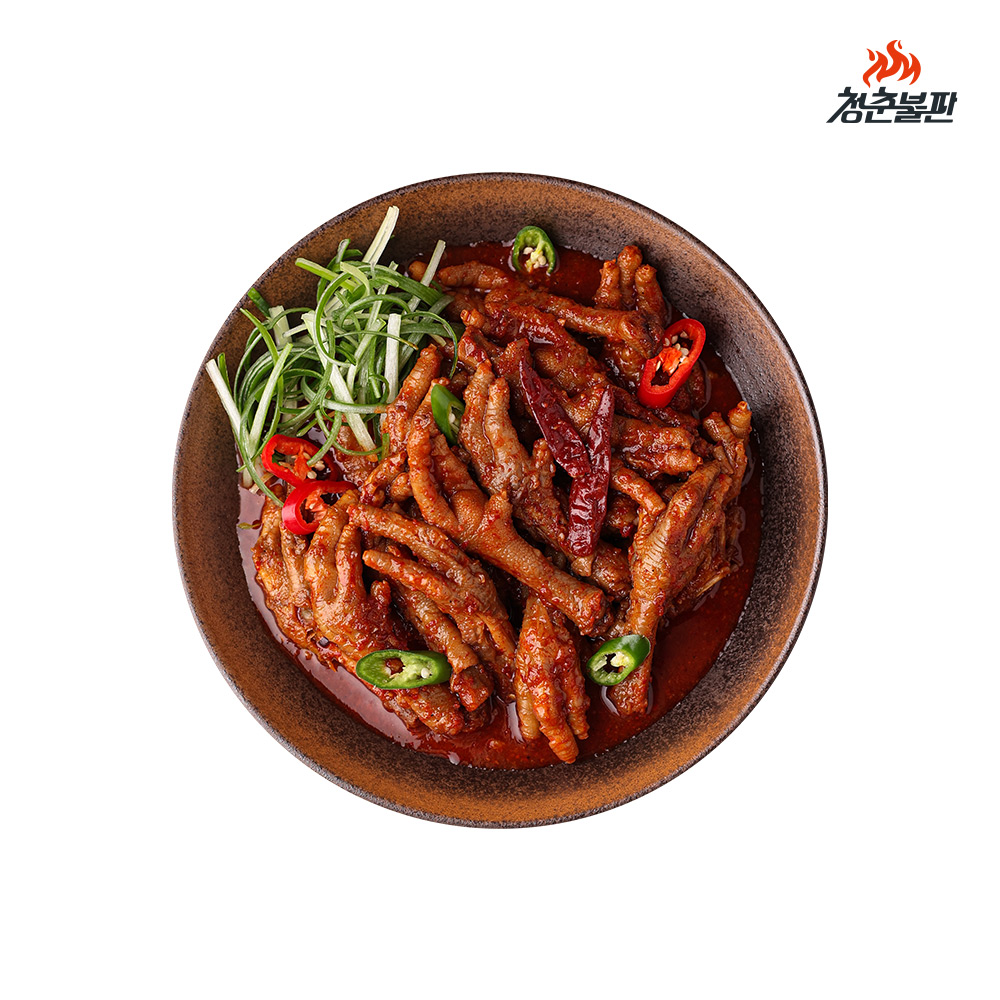 청춘불판 국물닭발 900g 대구진 매운 닭발 양념 닭발 불닭발 캠핑 혼술 안주 간편식 : 올드마스터