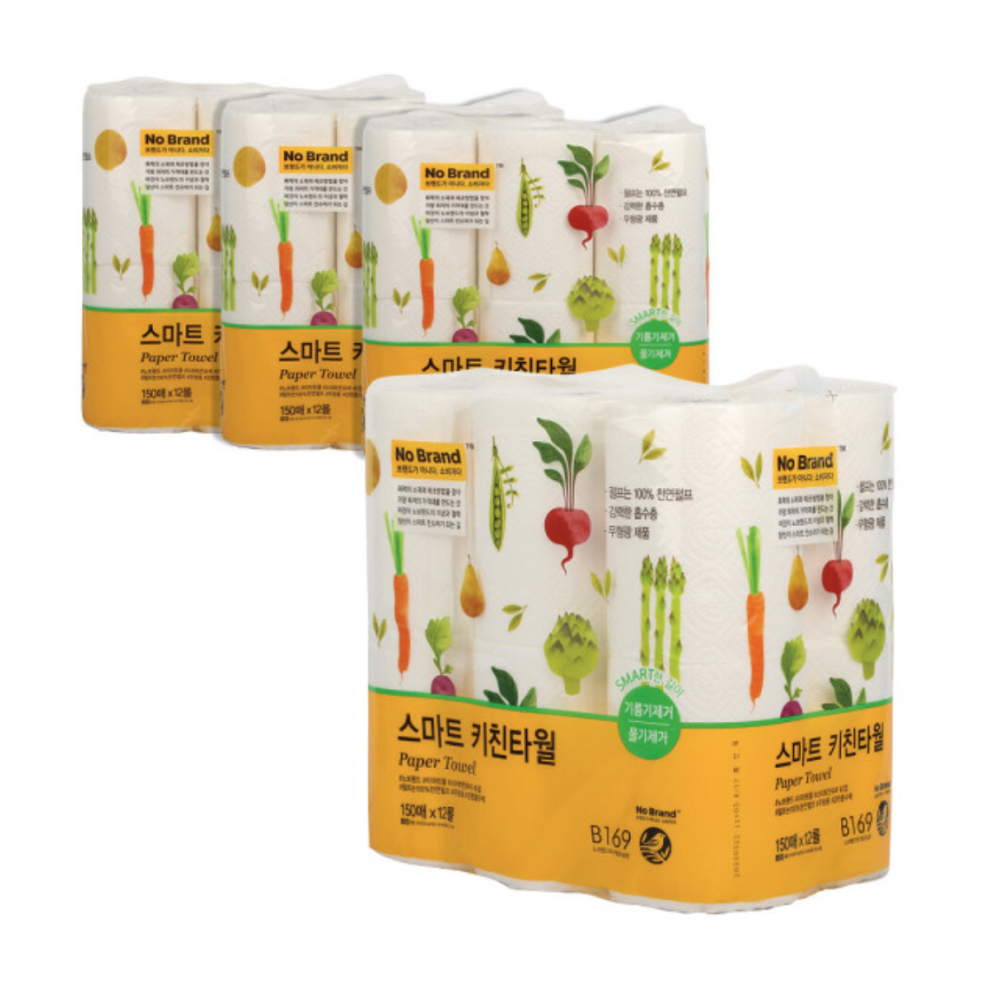 노브랜드 키친타올 150매 x 36롤 : 마트윤