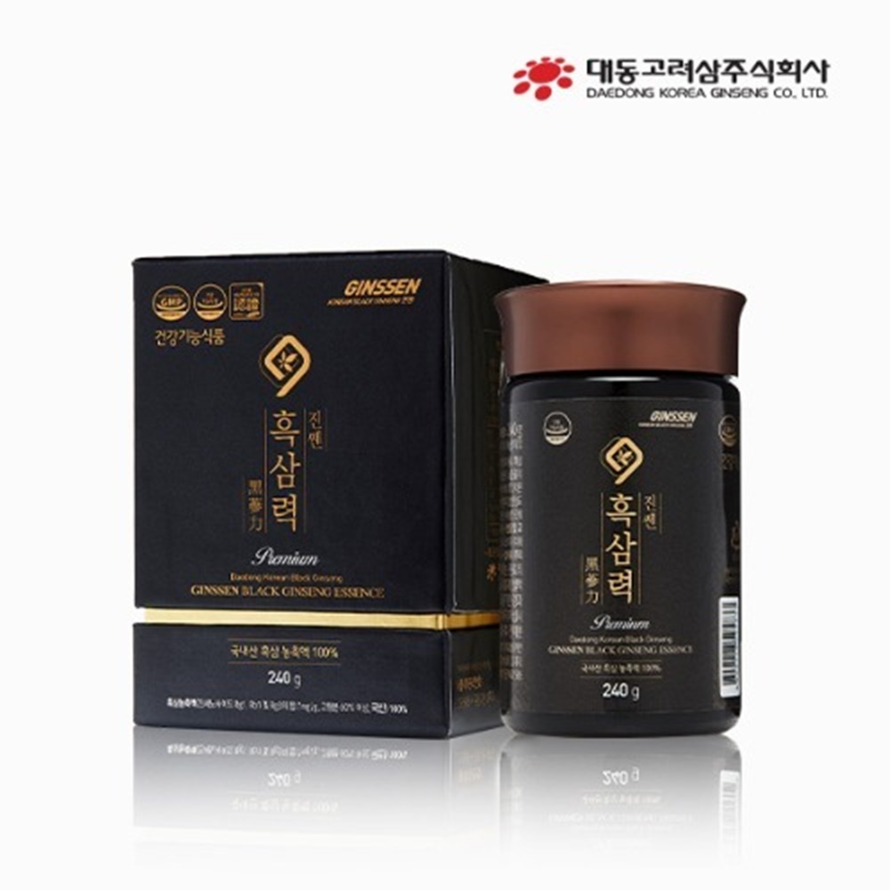 흑삼력 흑삼 구증구포 흑삼농충액 흑삼액 240g 진쎈 : 장수마을