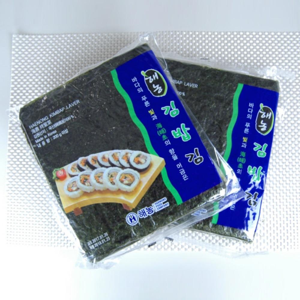 대용량 김밥김 일반 200g 100매 x 20봉 김밥재료 김밥용 김 : 제이엘글로벌마켓