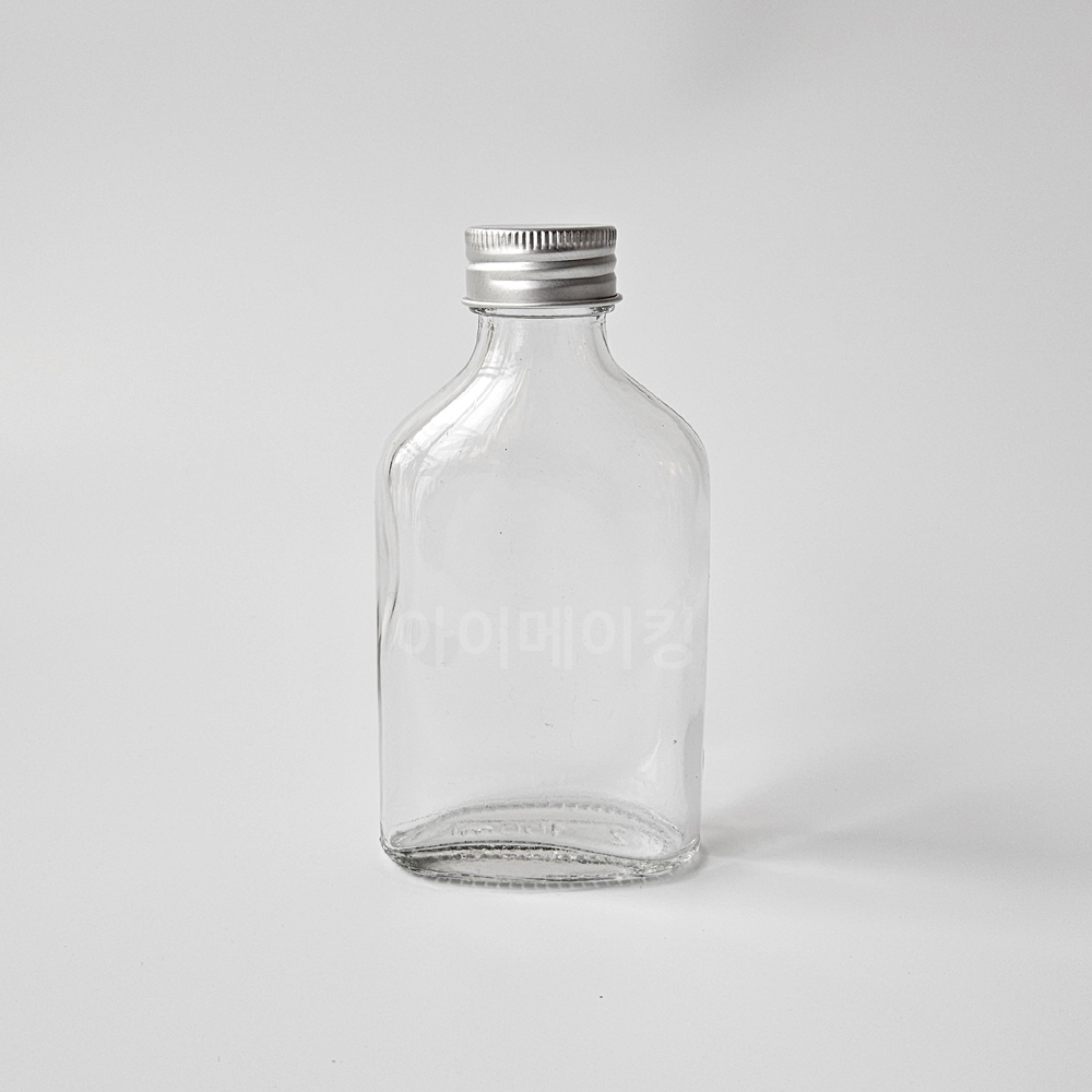 100ml 위스키바이알 납작 유리병 미니 술병 더치병 소분 : 아이 메이킹