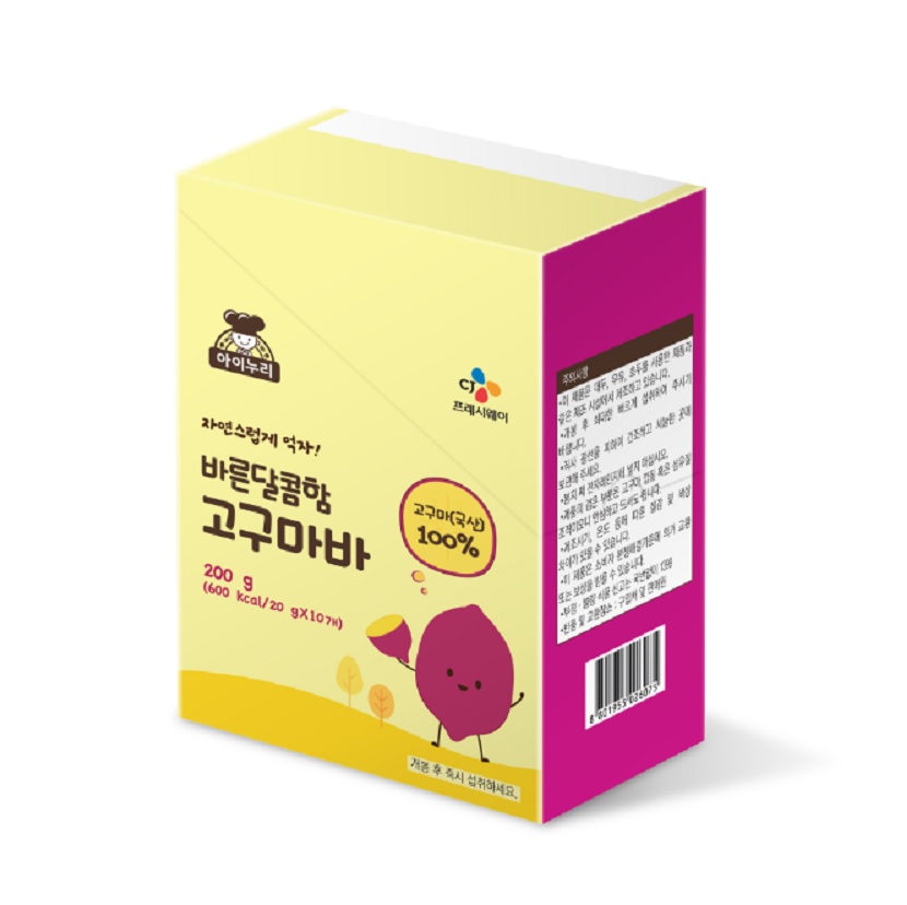 CJ 아이누리 바른달콤함 고구마바 200g (20g x 10개입) : 그린푸드마켓