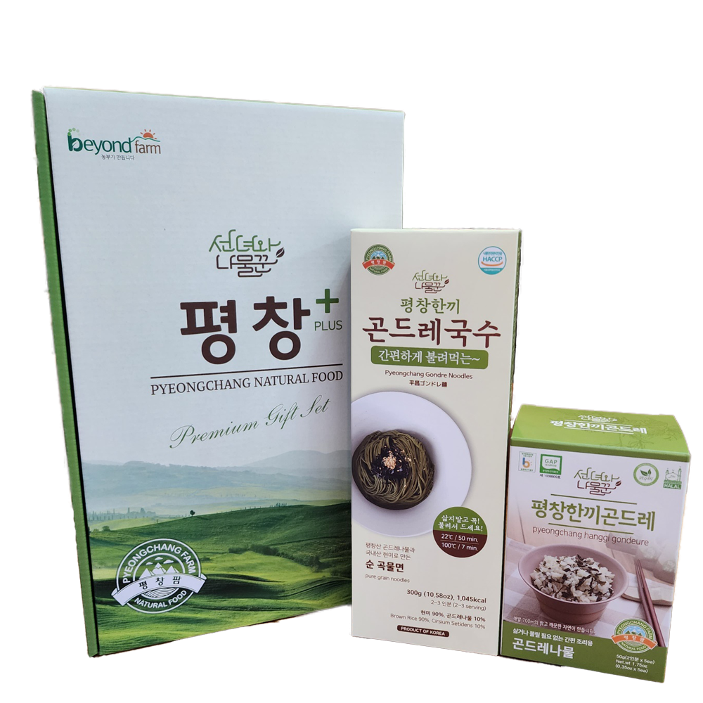 평창플러스 선물세트 1-4호 - 구성(한끼곤드레, 평창한끼곤드레국수) 무료배송 : 평창팜