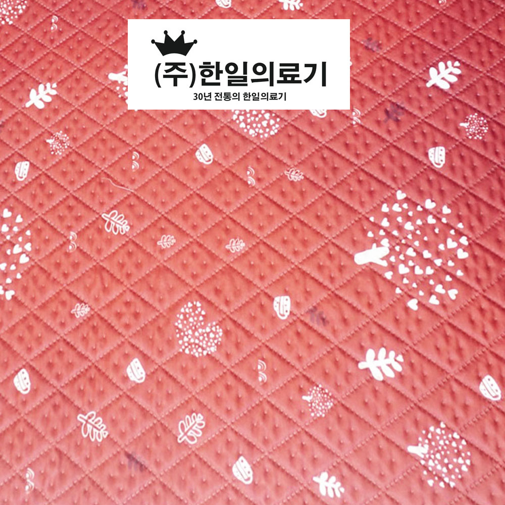 한일의료기 천년웰빙 침대용 거실용 1인용 2인용 접이식 차박 전자파없는 고주파퀼팅 브라운 : 천년웰빙