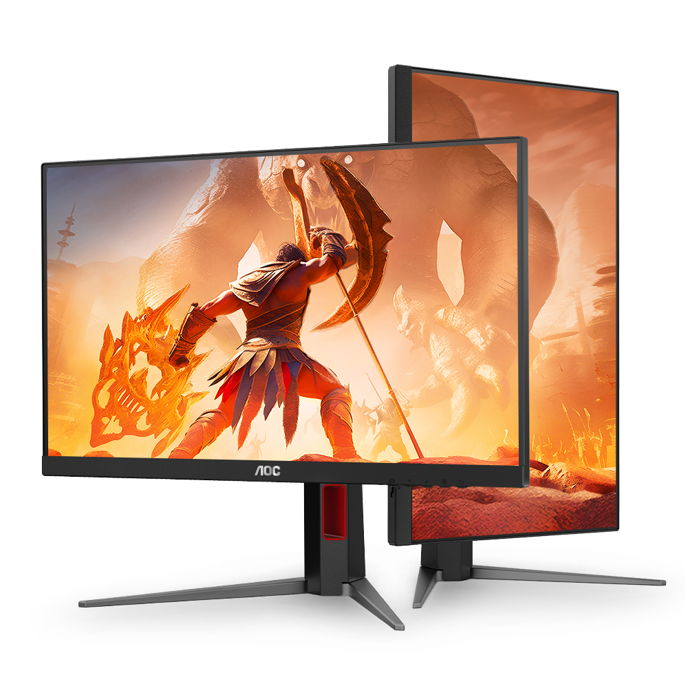 알파스캔 AOC 24G4 게이밍 180Hz HDR 무결점 사무용 멀티스탠드 듀얼 모니터 : 알파스캔