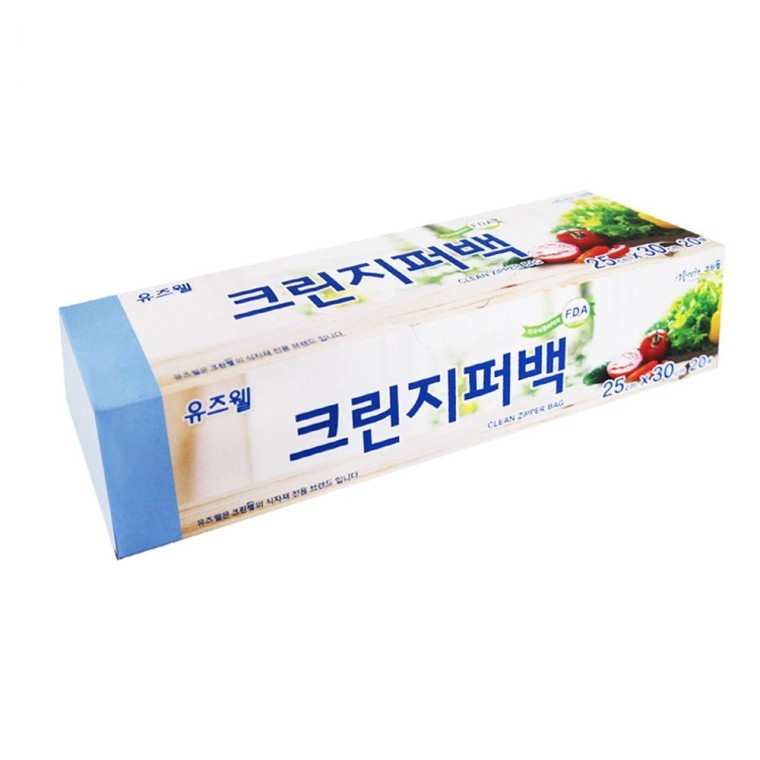 [5개] 크린랩유즈웰크린지퍼백25x30x20 : 햇살프라자