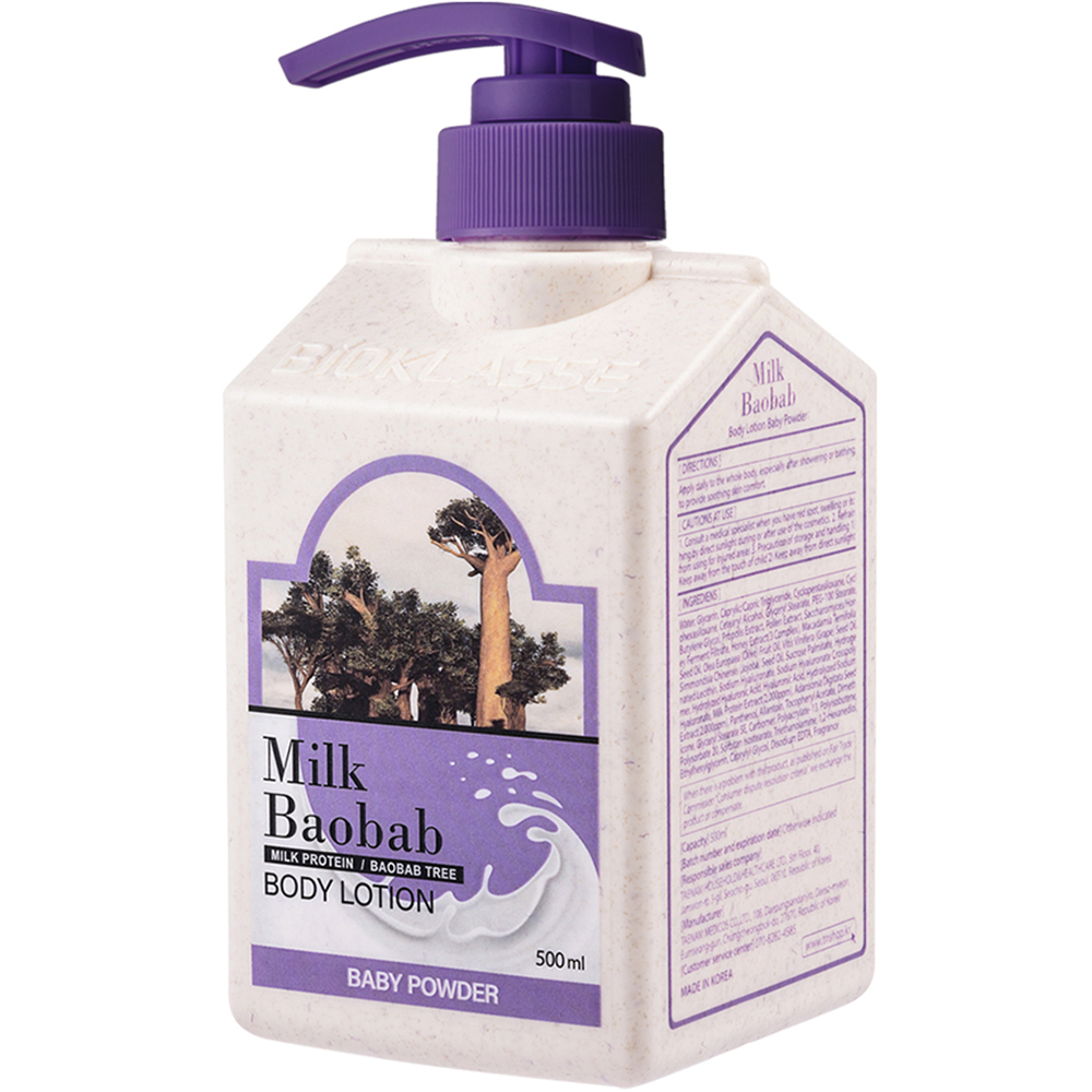 밀크바오밥 대용량 바디로션 베이비파우더향 500ml : 제주나라