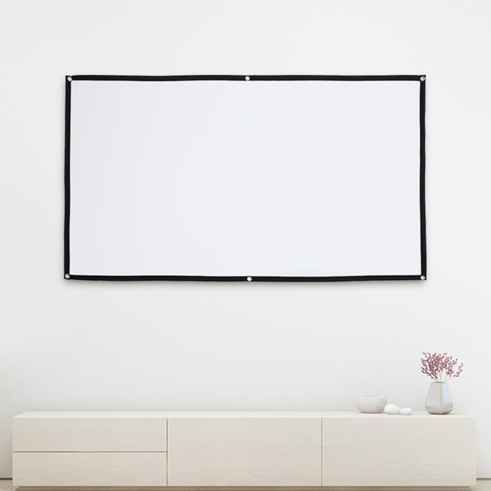 K모먼트 92인치 붙이는 빔프로젝트스크린 이동식 203x115cm 16대9 휴대용스크린 : 제이인뉴