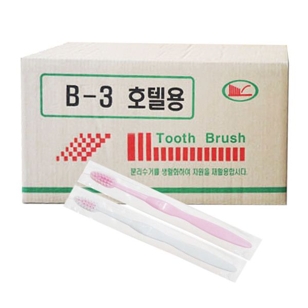 B3 호텔용 일회용칫솔 1000개 호텔 모텔 B3 호텔용 일회용칫솔 1000개 호텔용칫솔 손님접대용 : 원라이브:브랜드