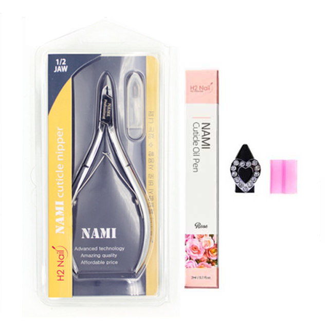 H2nail NAMI 나미니퍼 14jaw 네일니퍼 엔지아 큐티클제거 4종세트 : H2네일