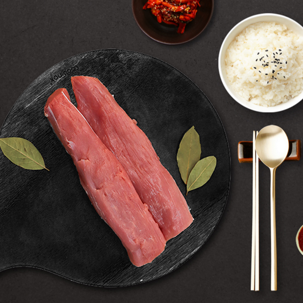 초신선 보성녹돈 돼지안심 100g 돈까스 탕수육용 저지방 단백질 고기 [세자매정육점] : 세자매정육점