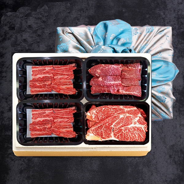 참다올 150년전통한우 명품갈비살 혼합 특가세트2호(갈비살300gx2,앞치마300g,등심300g, 총 1.2kg) : 현스닷컴