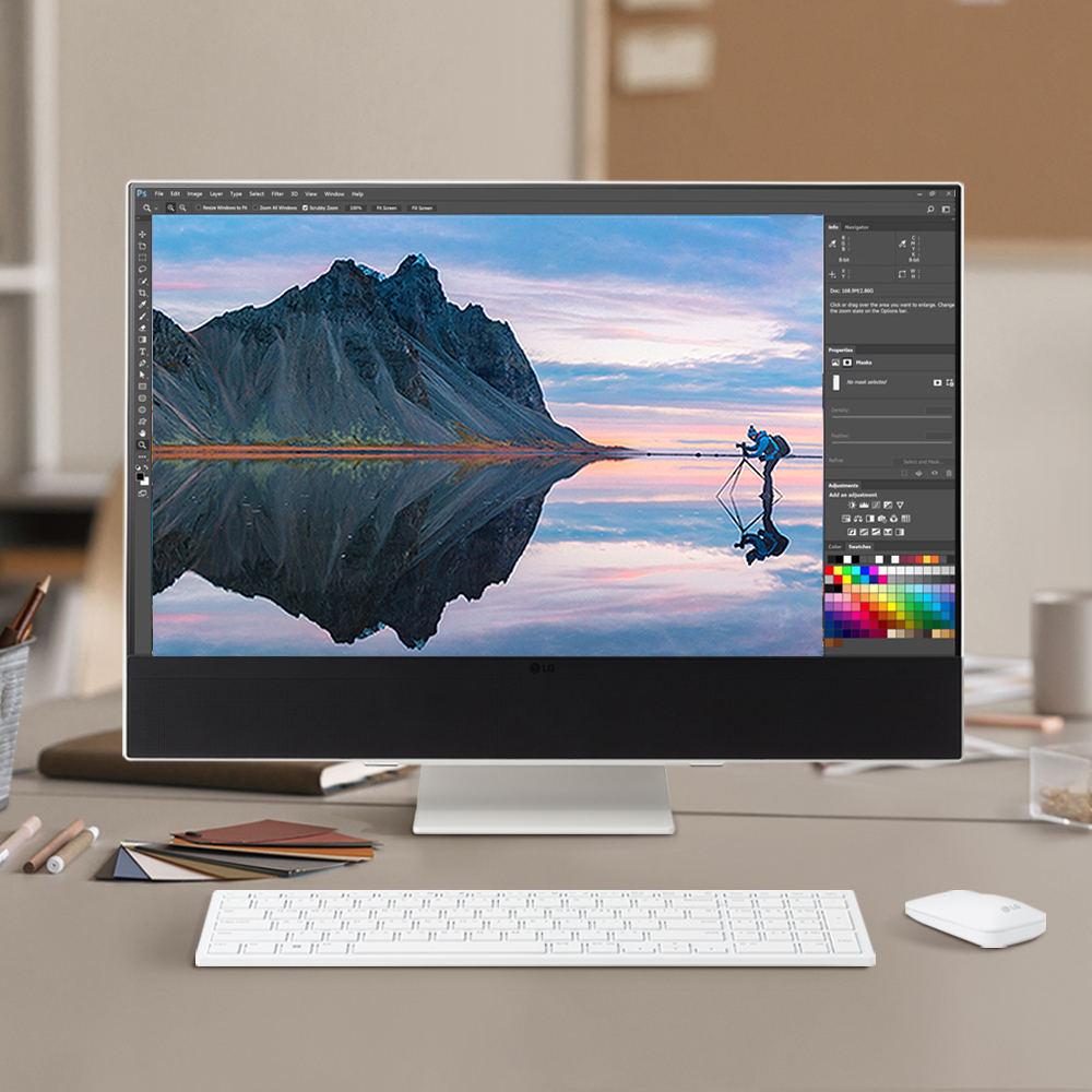 [램8G 무상UP] LG 일체형PC 24VD70T-GX50K i5 올인원PC 데스크톱 데스크탑 컴퓨터 : 해오름씨앤씨