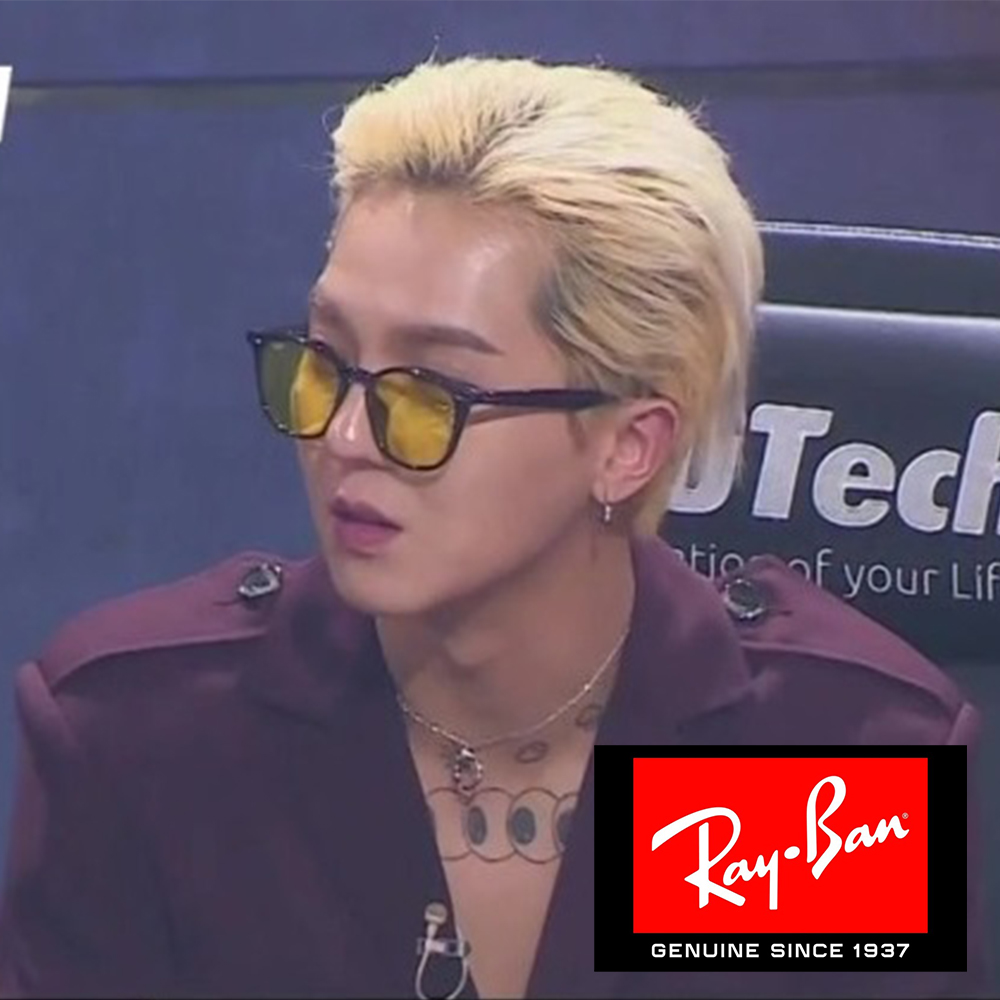 서비스 옐로우틴트 레이벤 송민호 선글라스 RB4258F 베이직 뿔테 아시안핏 야간운전 : 데이안경