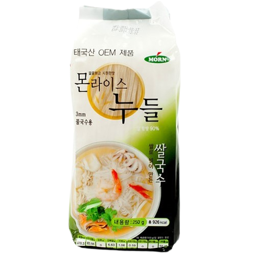 몬 라이스 누들3mm (250gX24개) 월남쌈 쌀국수 업소용 대용량 : 원픽푸드마켓