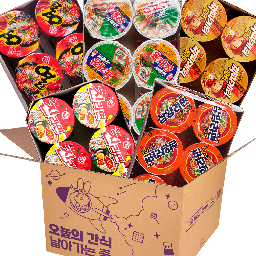 사무실 컵라면 세트 간식용 컵라면 종류 라면 큰컵 세트 : 냠냠공장