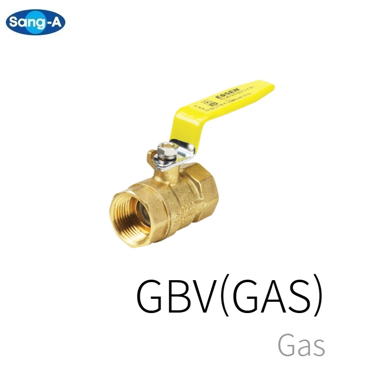 상아 황동 신주 가스 볼밸브 GBV 32A (1 1/4) (GAS) 상아뉴매틱 SANG-A BRASS GAS BALL VALVES : JMI