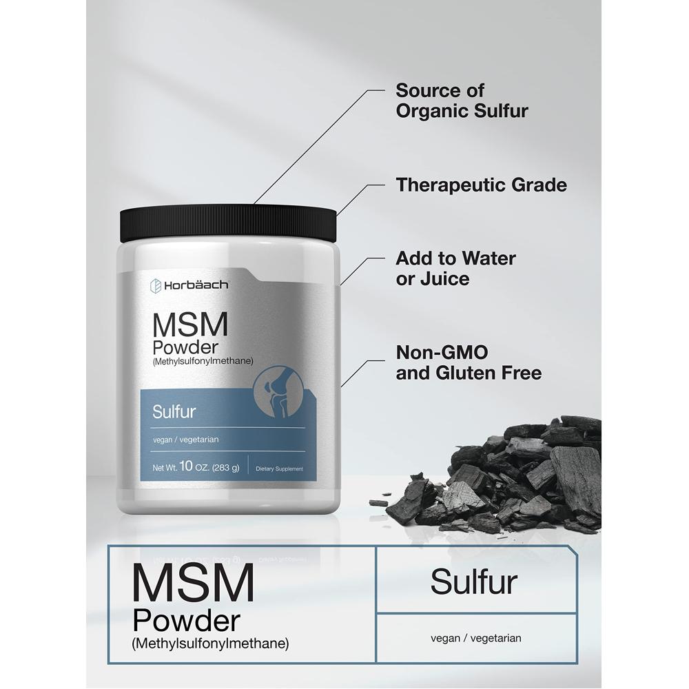 Horbaach MSM Powder 호바흐 관절 연골 엠에스엠 분말 283g : 천국몰