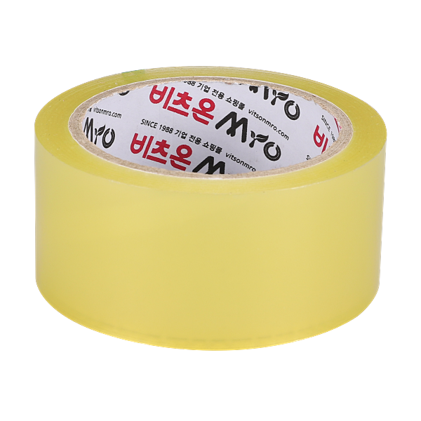 비츠온 OPP 박스테이프 포장 테이프 48mm 50M 투명 미색 낱개 : 에스에스이엔씨