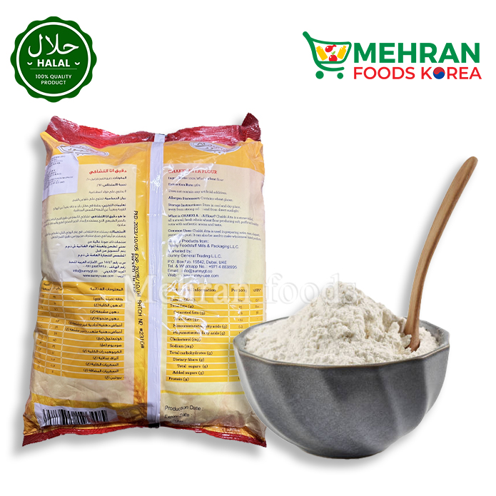 AL JOUD Chakki Fresh Atta 5kg 알 주드  차키 프레쉬 아따 (밀가루) : Mehran Foods