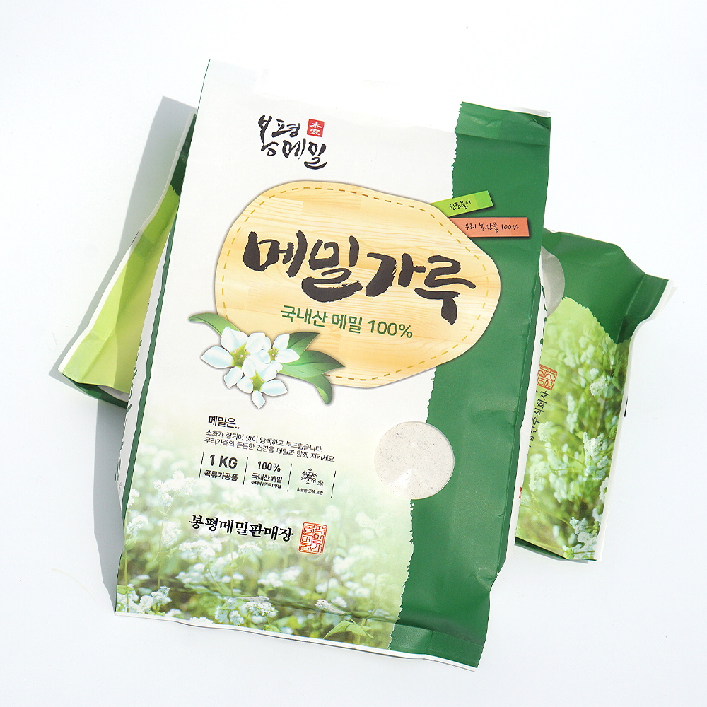 봉평 메밀가루 1kg / 100% 국산 순메밀 (봉평메밀판매장) : 봉평 메밀 판매장