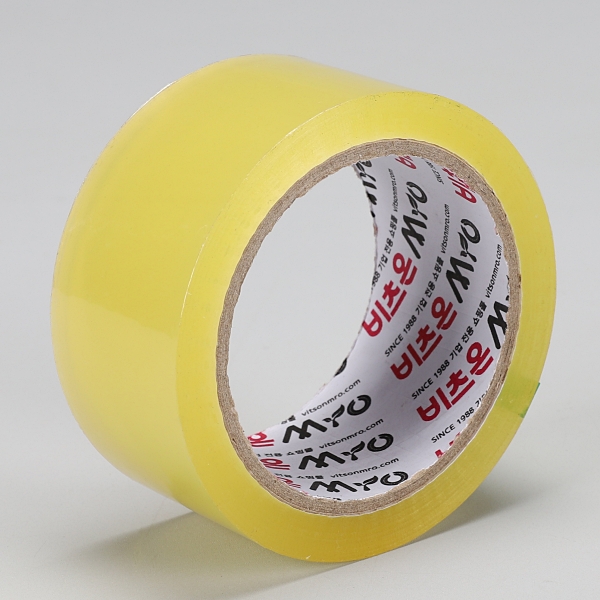 비츠온 OPP 박스테이프 포장 테이프 48mm 50M 투명 미색 낱개 : 에스에스이엔씨