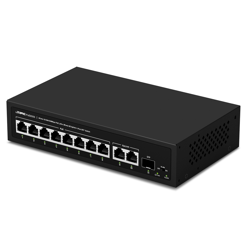 ipTIME PoE 8포트 기가 스위칭허브 네트워크 인터넷 랜 스위치허브 2포트 업링크 : ipTIME 쇼핑