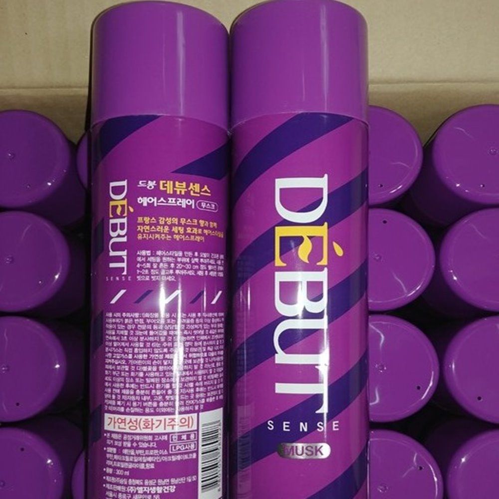드봉 데뷰센스 헤어스프레이 300ml(무스크)/미용실 머리 고정 세팅 강력 : 연호마트