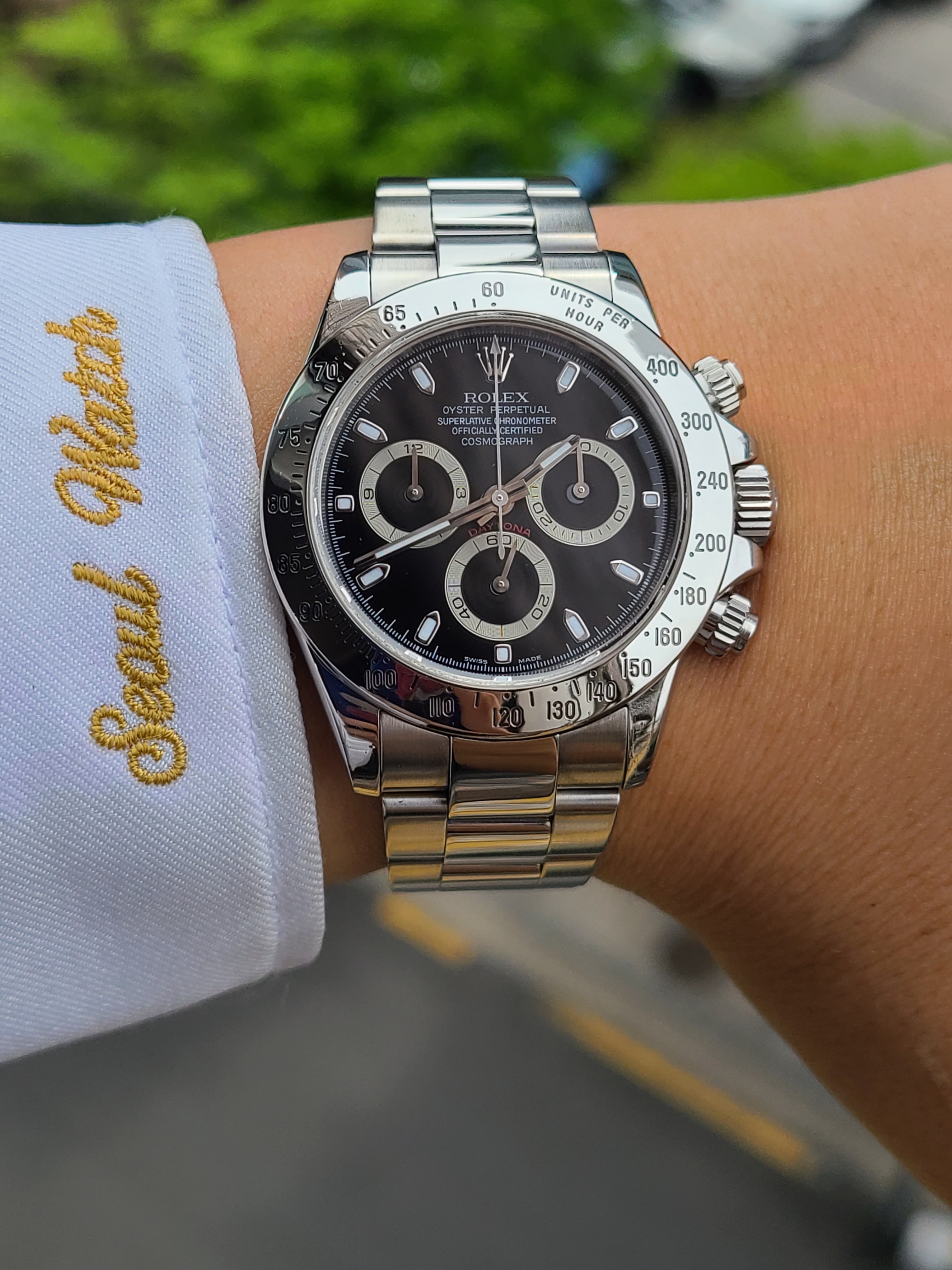 롤렉스 데이토나 블랙 스틸토나 116520 신형버클 (Rolex Daytona Black Steel Bezel Ref.116520) : 서울워치