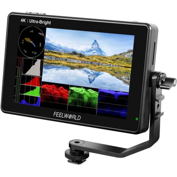 FEELWORLD LUT7 7인치 울트라 브라이트 2200nit 터치스크린 카메라 DSLR 필드 모니터, 3D Lut 파형 자동 광 센서 1920x1200 4K HDMI... 