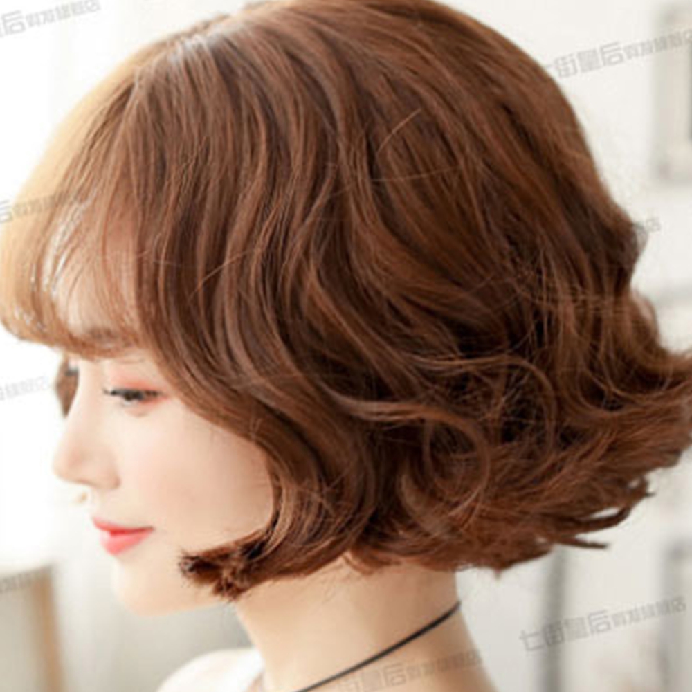 단발 웨이브 여성 가발 단발머리가발 : SJ누리