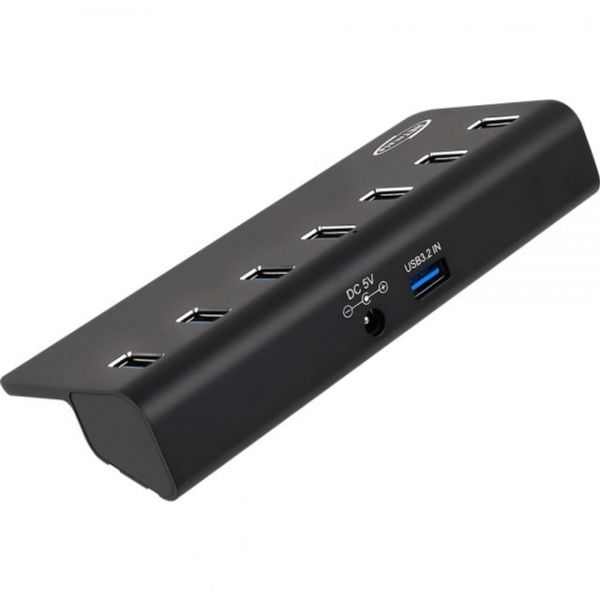 USB멀티허브 호환 C타입허브 HDMI 노트북 USB3.2 GEN2 7포트 허브 10Gbps 블랙 컴퓨터 N : 아홉시나무아래