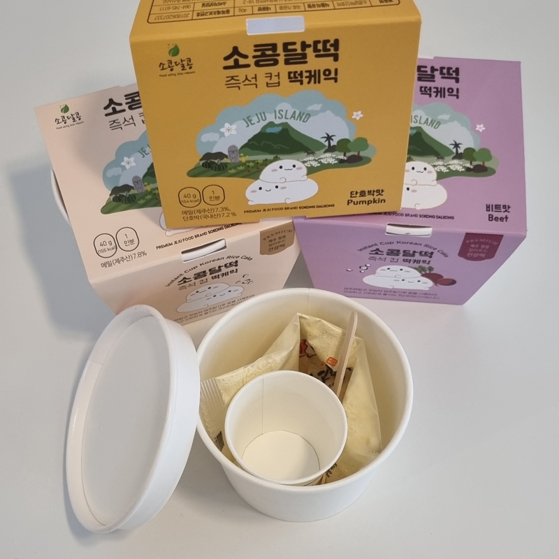 소콩달떡 즉석 컵 떡케익  6개입 : 소콩달콩