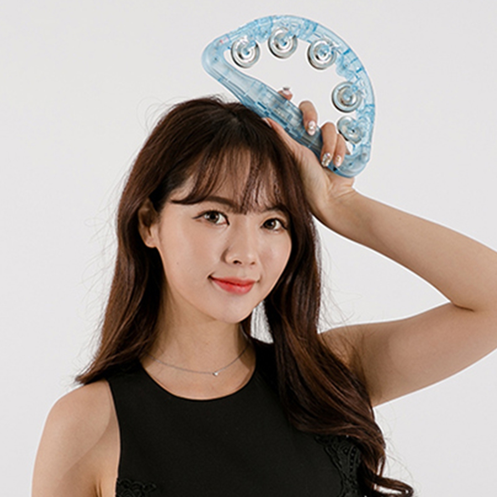 3패턴 LED탬버린 불빛나는 탬버린 노래방 홈 파티 가정용 이벤트 소형 미니 15cm : 애브리카트