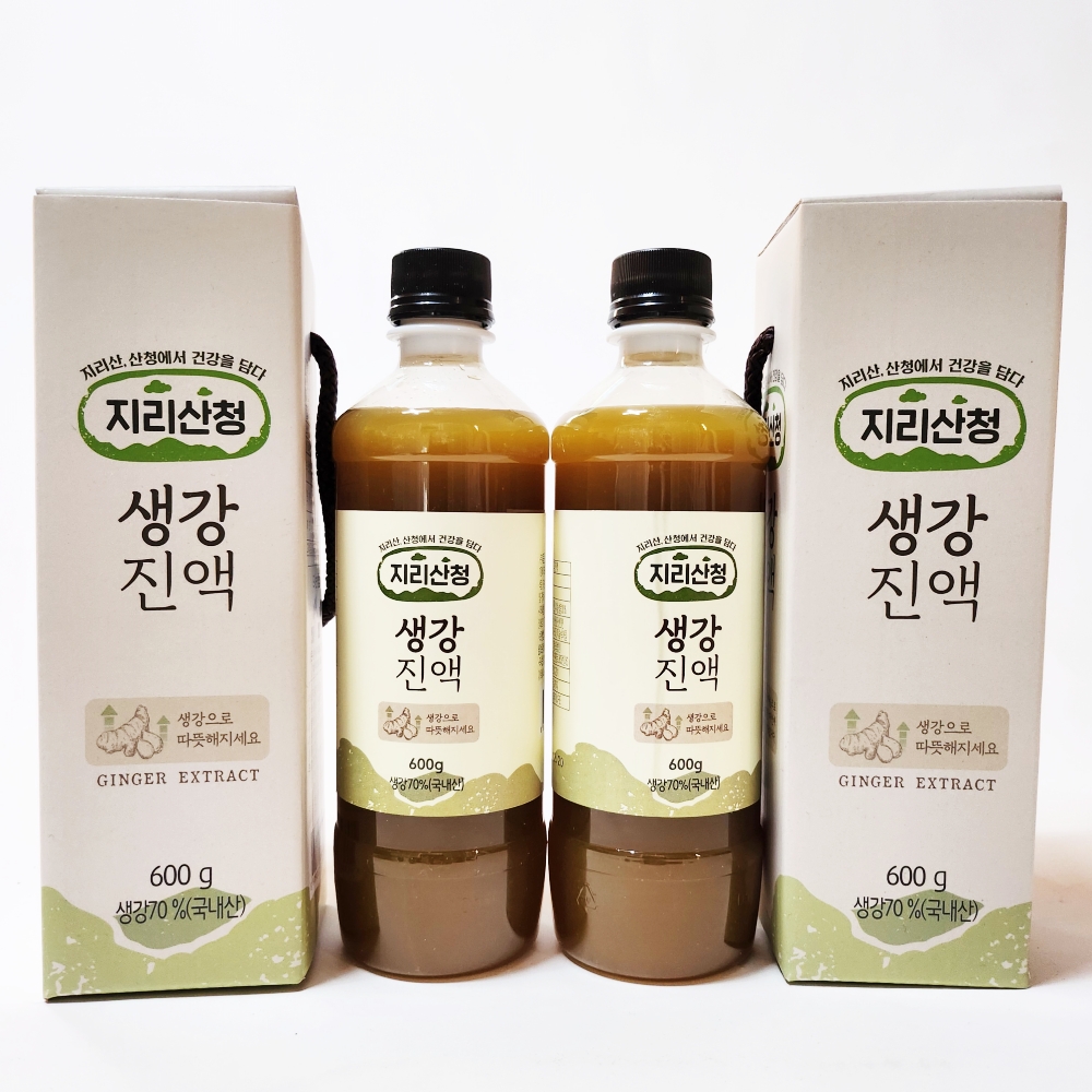 지리산청 생강진액스틱 선물세트(180ml 3개) 국산 생강착즙엑기스 생강청 : 능주맘심