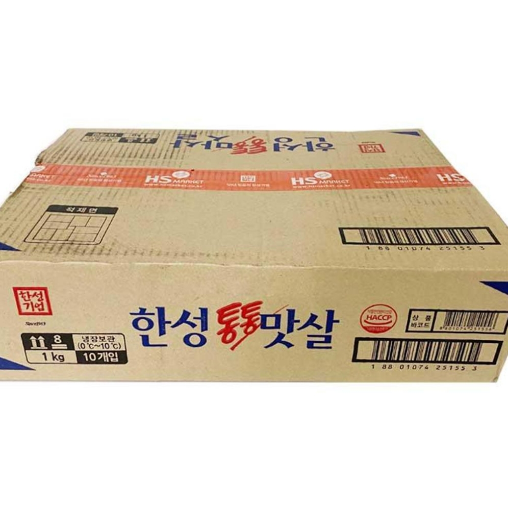 통통맛살 게살 수산가공식품 한성 1KG 1박스 10입 맛살 : 서치플레이스