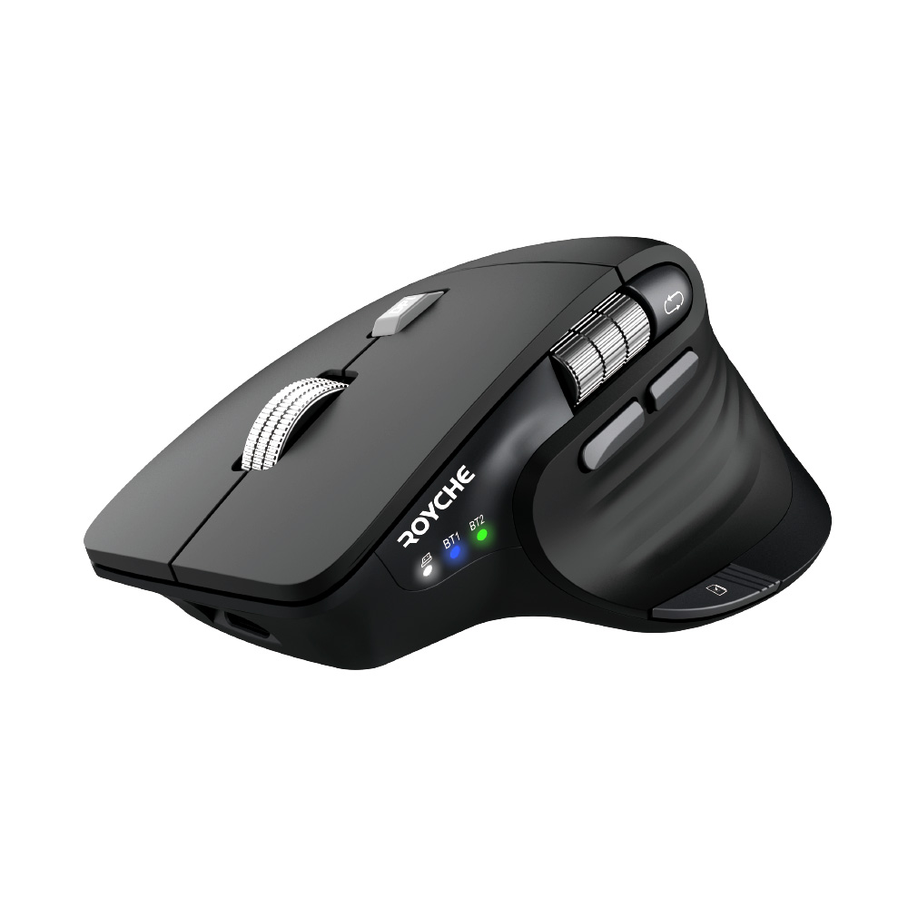 로이체 스마트 스크롤 하프 버티컬 인체공학 멀티페어링 무선 마우스 RX-900S : 주식회사 로이체