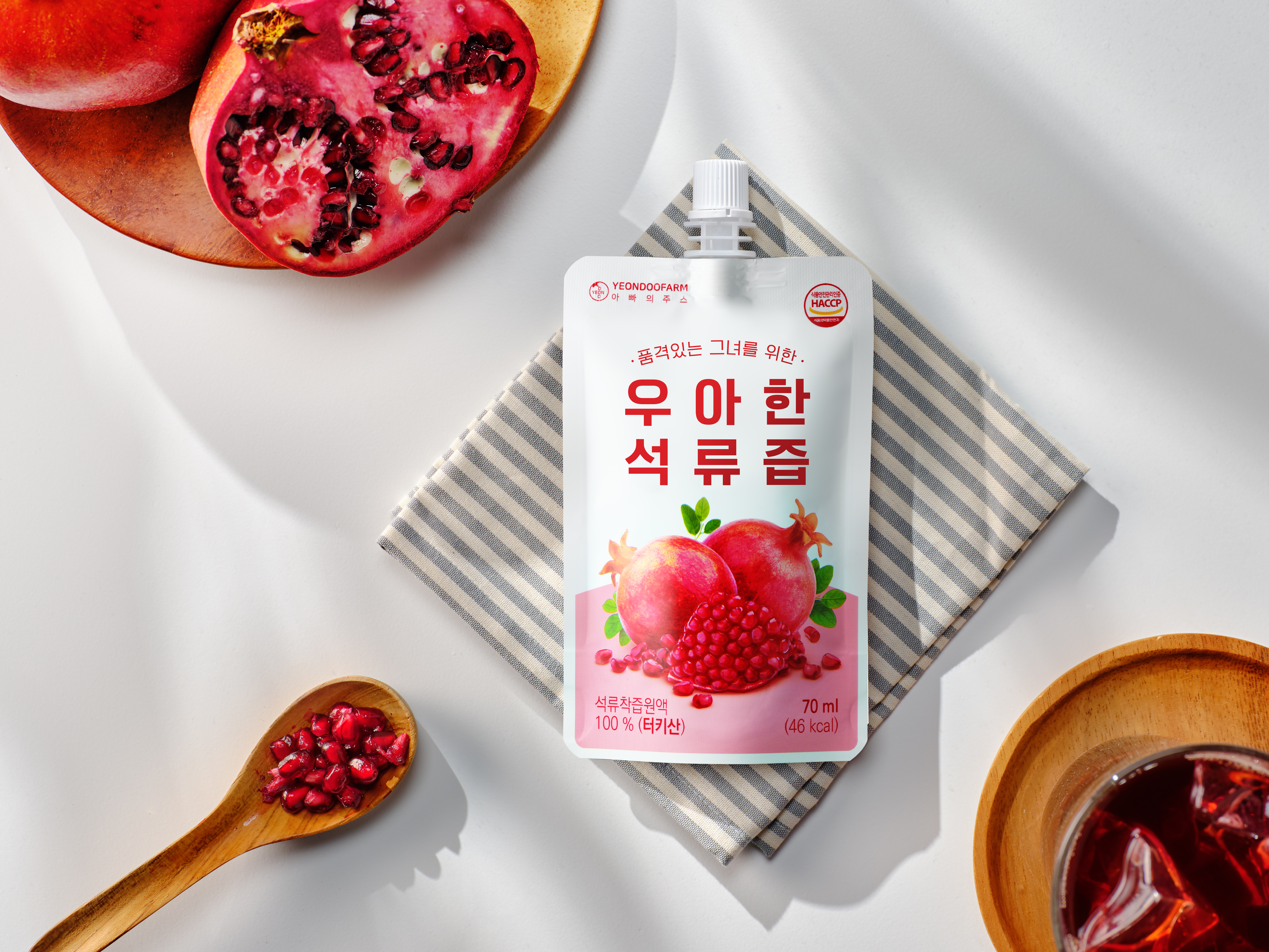 돌려따는) NFC 착즙 우아한 석류즙 70ml 낱개 : 연두영농조합법인
