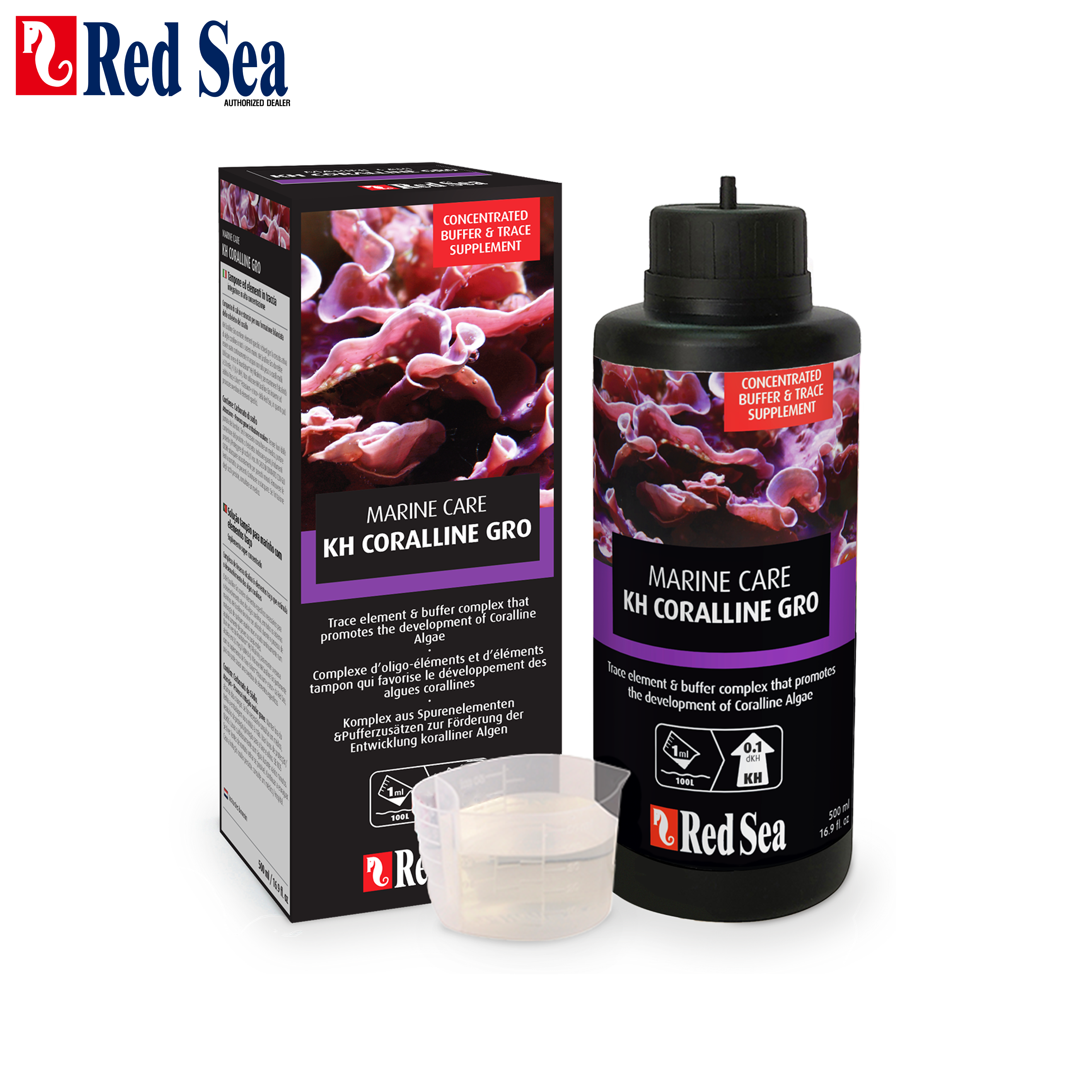 레드씨 Redsea KH 코랄라인 그로 500ml 알카리도 알칼리니티 경도 KH 중탄산염 : 제이케이리테일