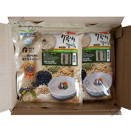 푸른가족 7곡식 웰빙죽 구수한맛 10인분 500g : 꾸러미24