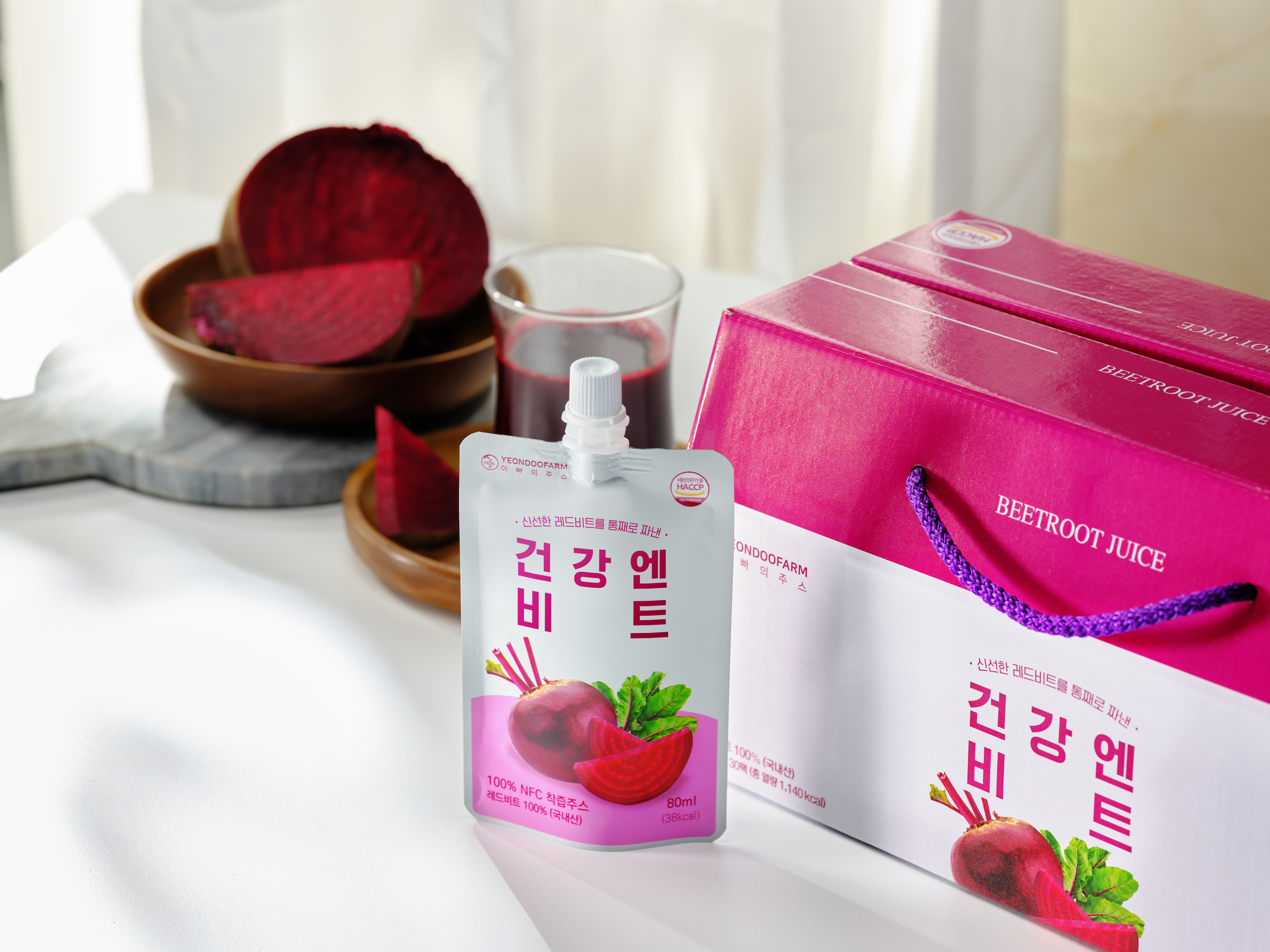 돌려따는) 100% 국내산 건강엔비트즙 80ml 30개입 한박스 : 연두영농조합법인