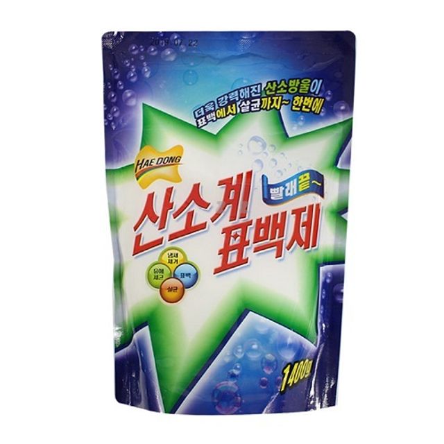 산소계 세탁 흰옷빨래 표백제 1400g 옷삶기 분말 옷얼룩제거 색깔옷 : 포커스굿
