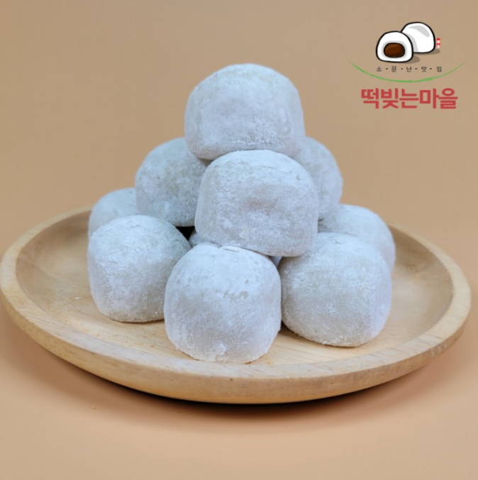 모찌떡 모찌 국내산 찹쌀로 만든 찹쌀떡 1.2kg 어르신간식 데이케어센터 떡선물 쫄깃 담백 : SILVER MALL