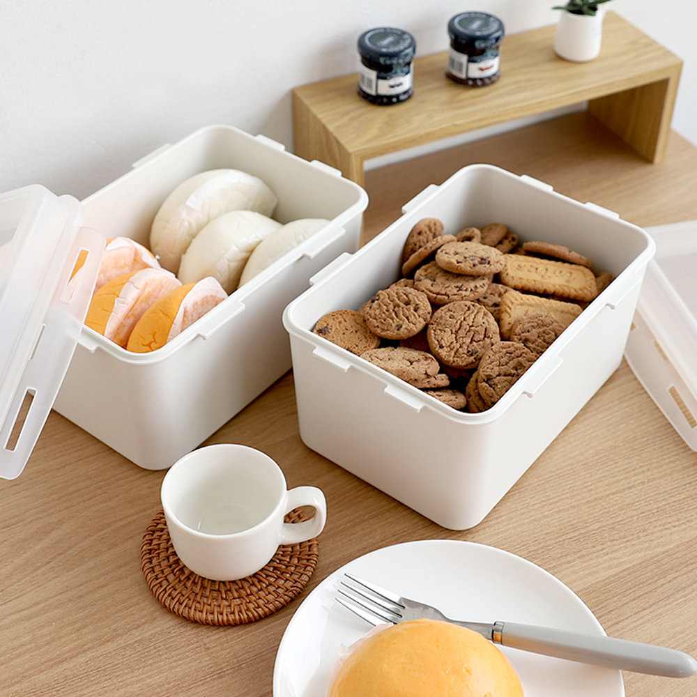 식빵 간식 과일 보관통 보관함 다용도 보관박스 : 권스