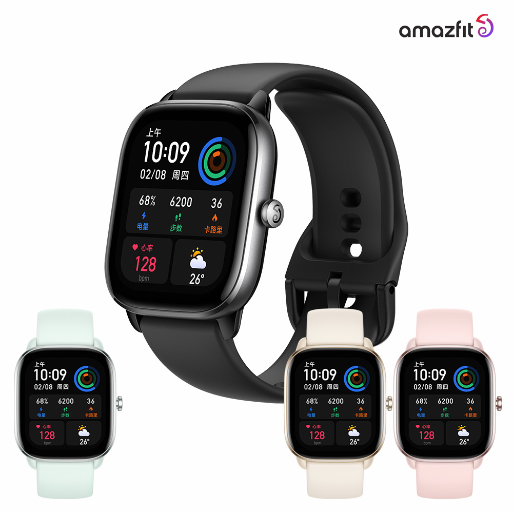 (공식판매처) 어메이즈핏 지티에스4 미니 Amazfit_GTS4 mini 블랙/화이트/블루/핑크 : 어메이즈핏-amazfit