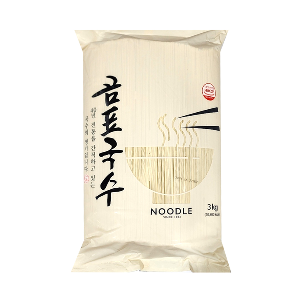 [4입 배송부과] 곰표국수 소면 3kg 영동식품 국수명가 40년전통 : 다솜식자재 온라인몰