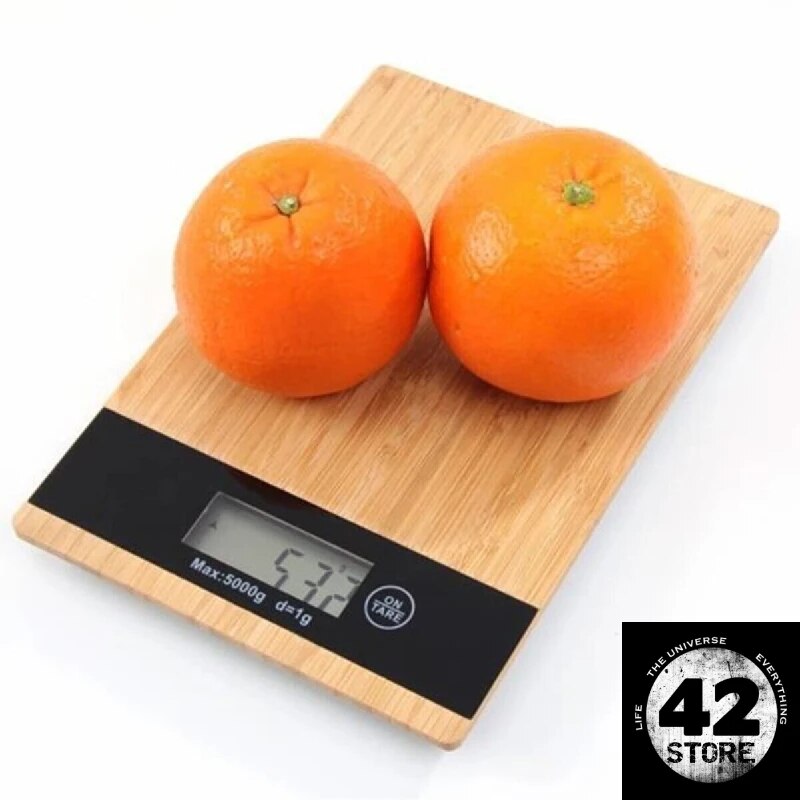 주방전자저울 전자 저울 디지털 계량 커피 대나무 1 5 고급 디스플레이 나무 정밀 고품 : 하나STORE