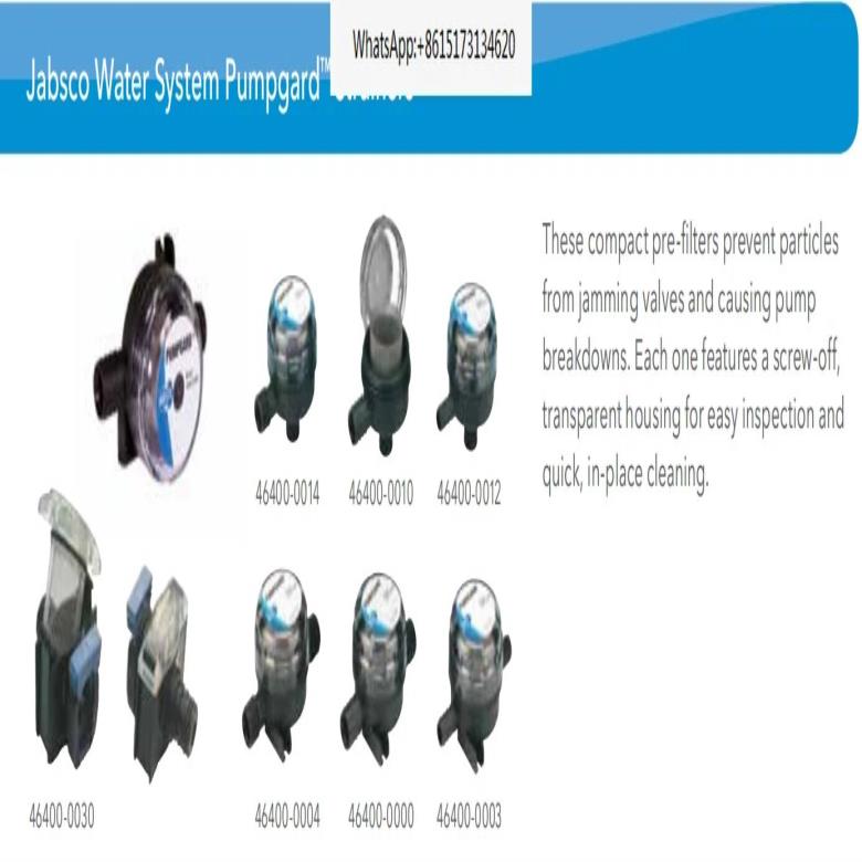 Jabsco 요트 해양 용품 필터 46400-0000/46400-0004 : 하임컴퍼니