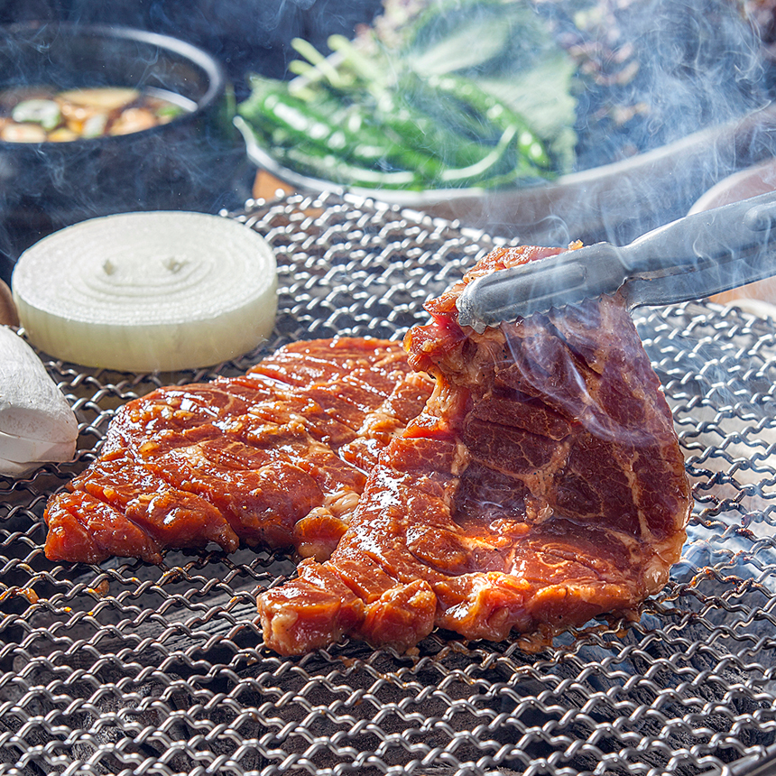 국내산 한돈 양념 돼지갈비 LA갈비 숯불 등갈비 : 맛꾼푸드