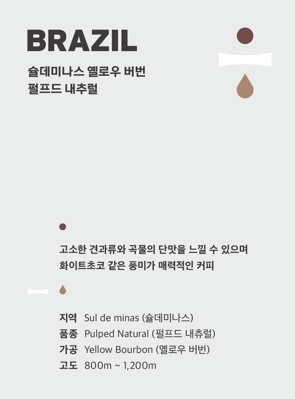 강릉 데자뷰 원두 브라질 옐로우버번 200g : 데자뷰 로스터리